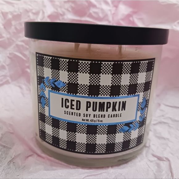 Ulta Beauty Accents Ultabeauty Iced Pumpkin 3 Wick Soy Blend Candle